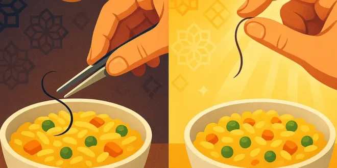 تفسير إستخراج شعر من الطعام في المنام
